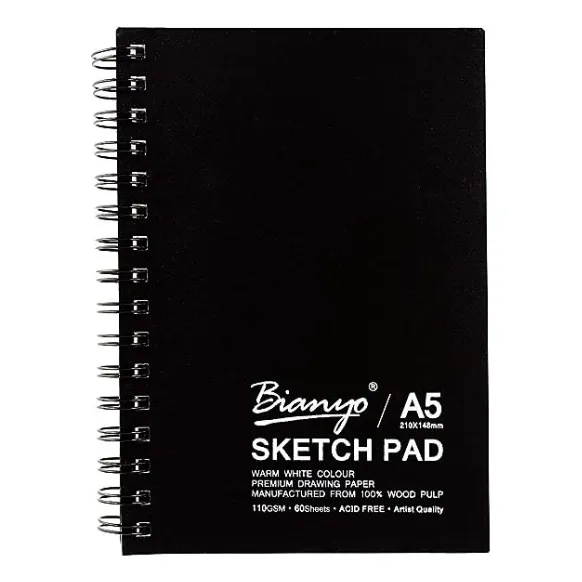 Sketchpad Bitácora Anillad T. Cuaderno A5 110g Papel Marfil