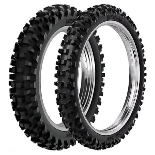 Par Pneu 110/100-18 E 80/100-21 Rinaldi Rw33 Trilha Tornado