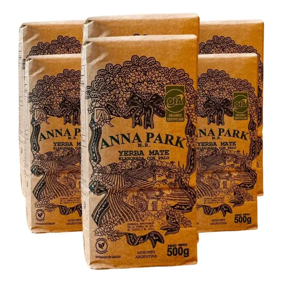Pack X 6 Ud Anna Park Yerba Mate Organica Premium 500 G