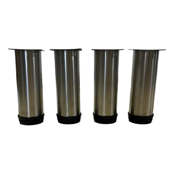 Pata Con Nivelador Acero Inox. 15cm Muebles, Camas, Sofá X4