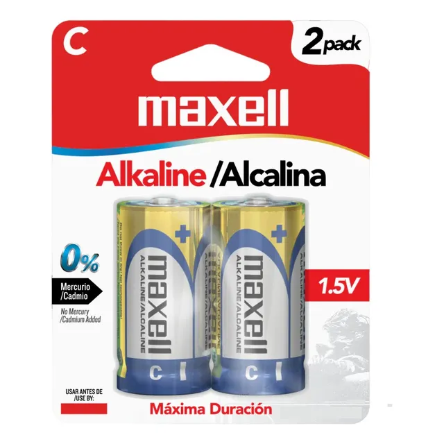 Pila Bateria Alcalina Tipo C Lr14 1.5v Blister X2 Unidades