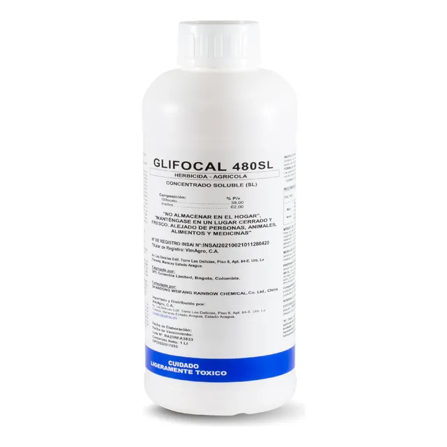 Glifocal Herbicida De Uso Agricola X 1 Litro