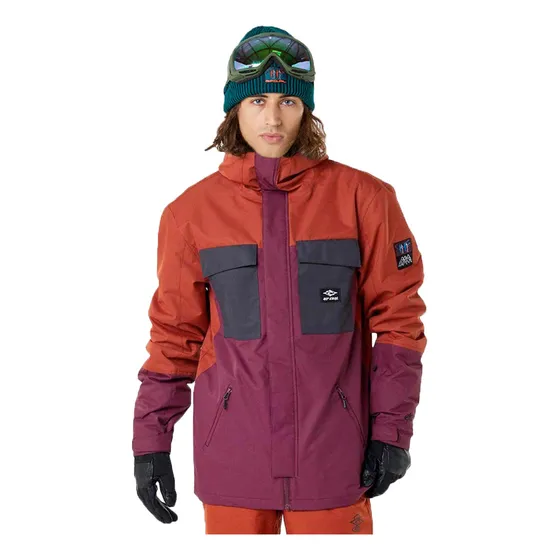 Campera Rip Curl Snow Hombre Pinnacle Ladrillo-violeta Blw