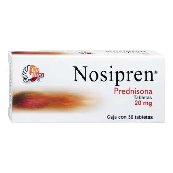 Prednisona 20 Mg Nosipren Caja Con 30 Tabletas Collins