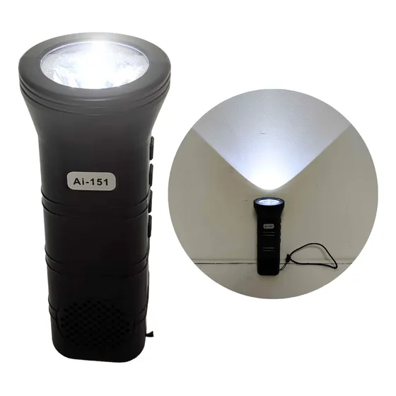 Linterna Usb Parlante Fm Radio Bluetooth