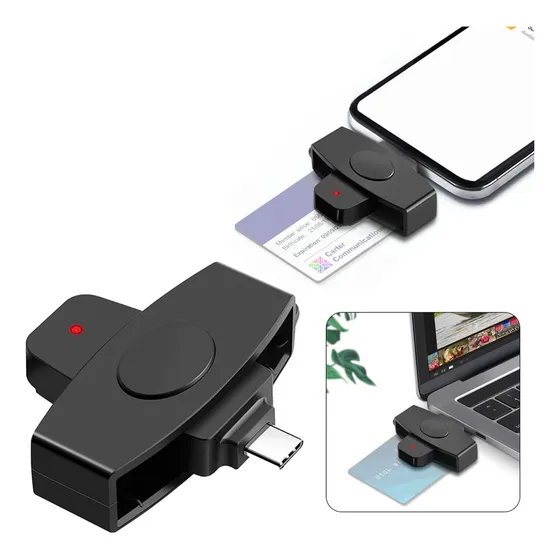 Leitor De Cartão Inteligente Usb C Sim Cloner Tipo C Adaptad