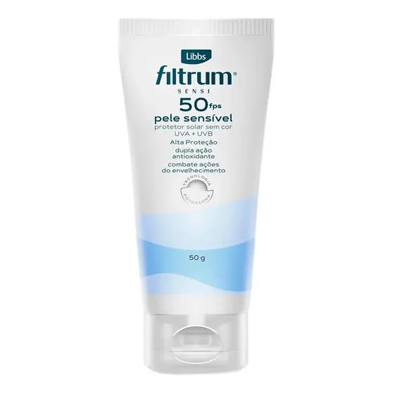 Protetor Solar Facial Filtrum Fps 50 Sensi Pele Sensivel 50g