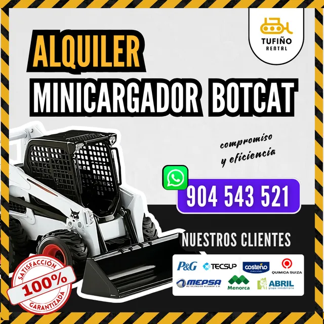 Alquiler De Minicargador Bobcat S650