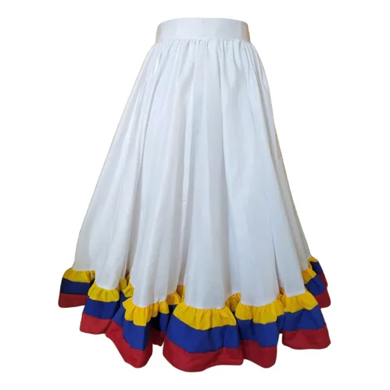 Falda Enagua Folklorica Danza Tradicional Y Nacionalista