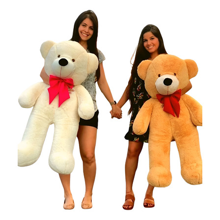 Urso De Pelúcia Gigante Teddy - Grande - Laço Personalizado Urso De Pelúcia Gigante Teddy - Grande - Laço Personalizado