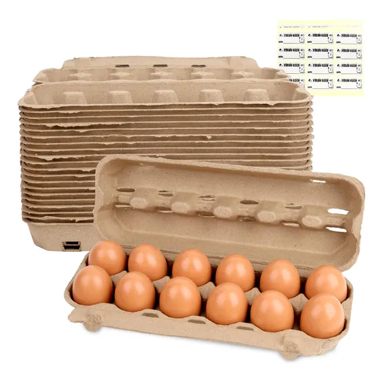 24 Cajas De Cartón De Papel Para Huevos De Loveinusa, Soport