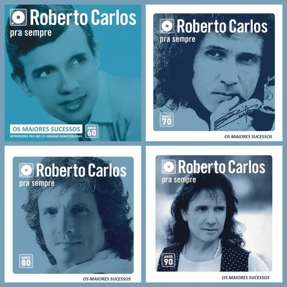 Kit 4 Cd's Roberto Carlos - Os Maiores Sucessos 60/70/80/90