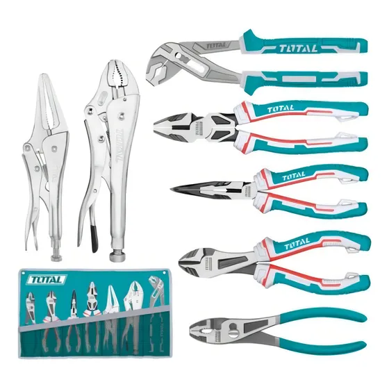 Set De 7 Alicates Marca Total Tos23055