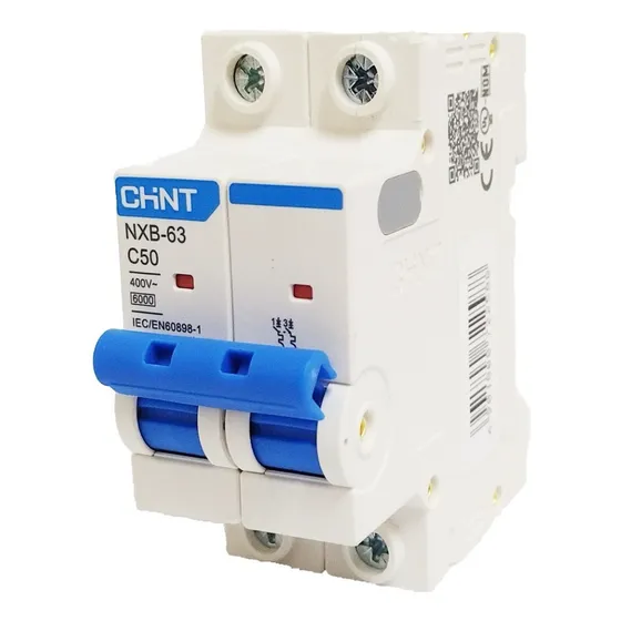 Interruptor Termomagnético 2 Polos 50a Riel Din 6ka C Chint