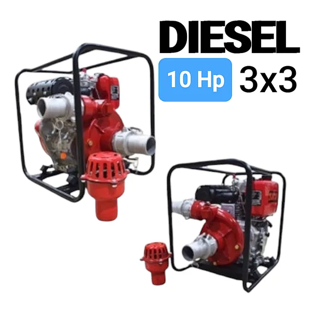 Motombomba A Gasoil Diesel Succión Y Descarga 3 PuLG Nueva