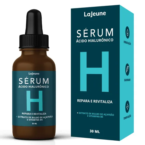 Sérum Ácido Hialurônico + Vitamina B5 + Extrato De Açafrão Tipo de pele Todo
