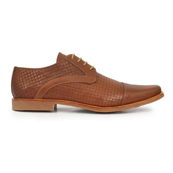 Zapato Cuero Hombre Briganti Acordonado Negro - Hcac00975 Ev