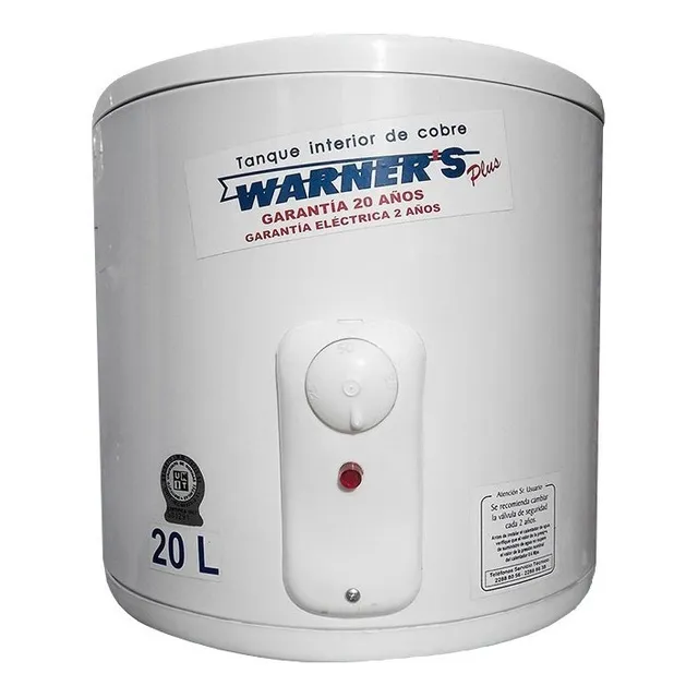 Termotanque Calefon Tanque Cobre 20 Lts Warners Punion