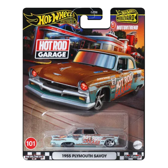 Auto Fundido Hot Wheels Boulevard Hot Rod Garage 1955 Plymou