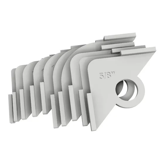 Plantilla Curva Fresadora Router Kit X10 Diferentes Medidas