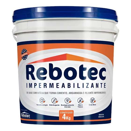 Impemeabilizante Rebotec 4 Kg Original Rebotec