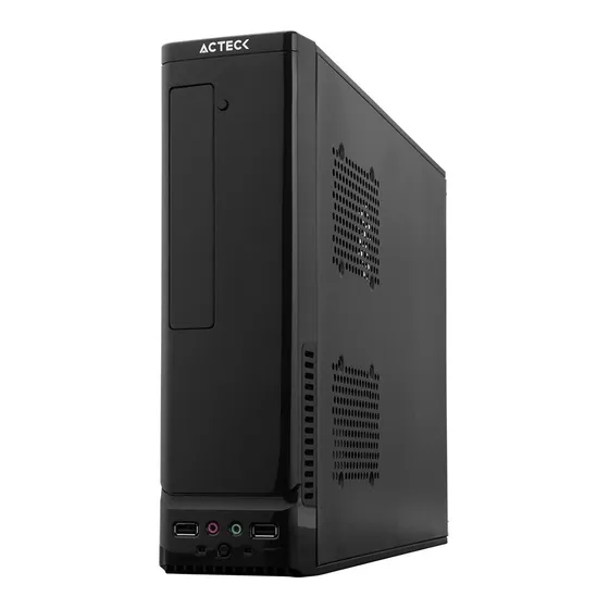 Gabinete Slim Acteck M - Atx M - Itx - Fuente 450w Color Negro