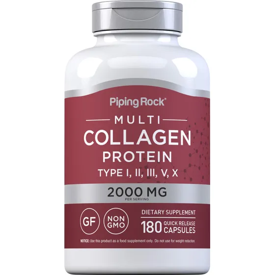 Suplemento De Colágeno Piping Rock Multi Collagen Protein 18