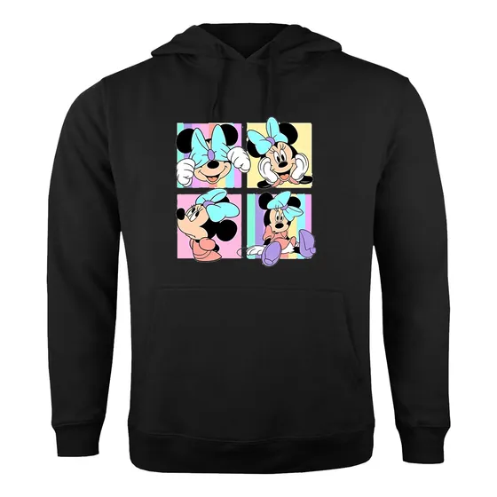 Poleron Estampado - Minnie Mouse Cuadro - Disney - Diseños - Moda - Personalizados - Capellarosa