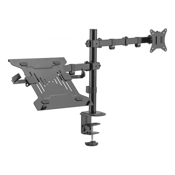Soporte Doble Brazo Monitor Y Notebook Movil De 17' A 32' !!
