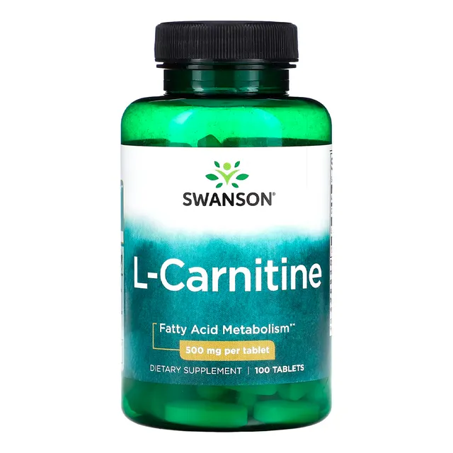 L-carnitina 500mg Swanson 100 Tablets Importado