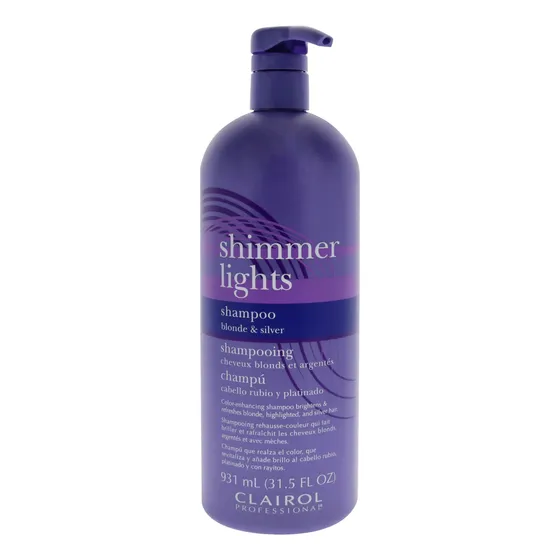 Shampoo Clairol Shimmer Lights Loiro E Prateado 930ml