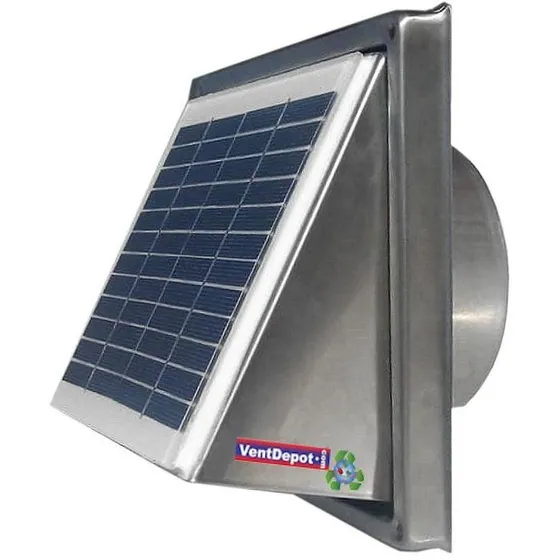 Ventilador Solar Para Baño, Mxwxe-001, Ducto 4 Ø, 135 Cfm