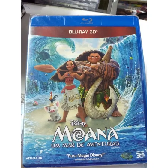Blu-ray Moana Um Mar De Aventuras 3d