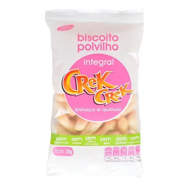 Biscoito De Polvilho Vegano Integral Linhaça E Quinua