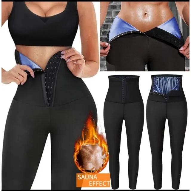 Leggins Con Faja Moldeadora Sauna Deportivo Licra, Largas