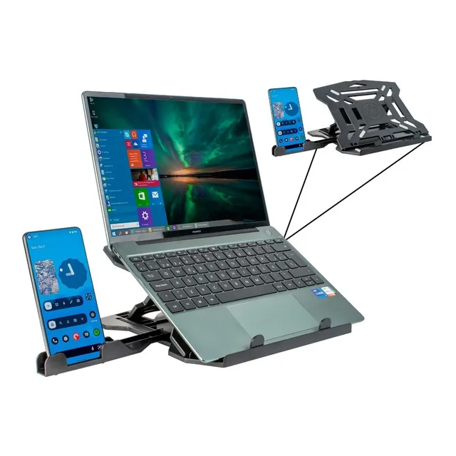 Base Soporte Para Laptop Portátil Giratorio 360° - Bellair