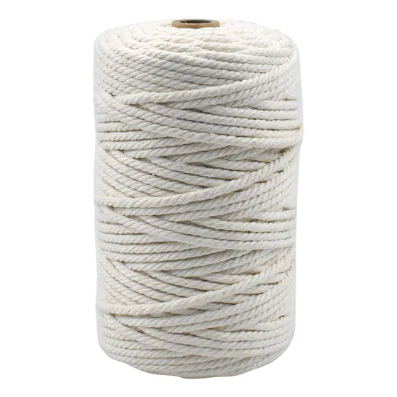 4mm X 100m Hilo De Algodón Natural Cuerda De Macramé 