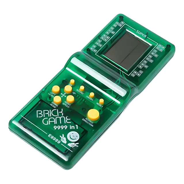 Consola Brick Game 9999 in 1 Standard color verde transparente 1980