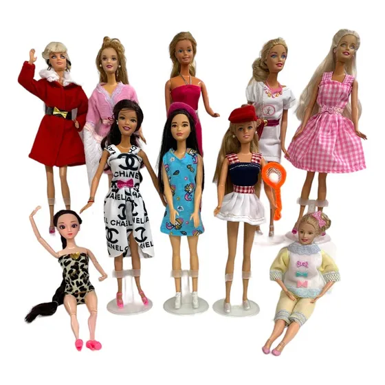 Set  10 Pz Ropa De Moda Para Muñeca Y Accesorios