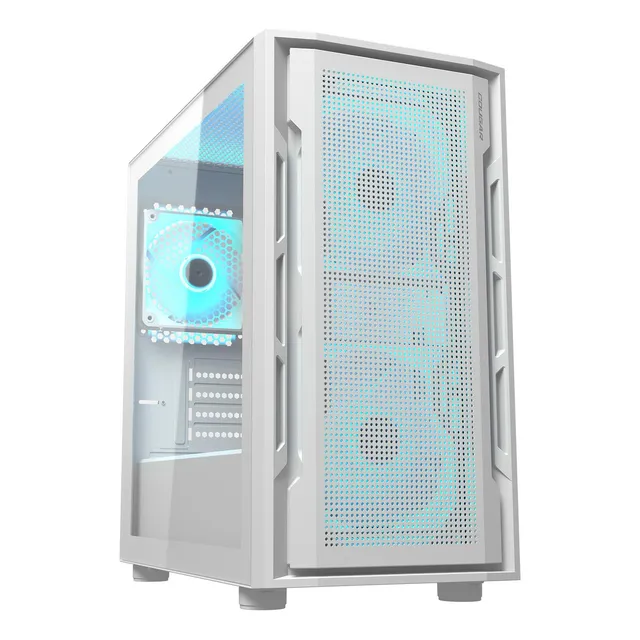 Case Cougar Uniface Mini Rgb Matx Vidrio Templado 3 Fan Color Blanco