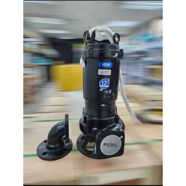 Bomba Aguas Negras De 5 Hp, 3f, 220 Voltios, Marca Adelino
