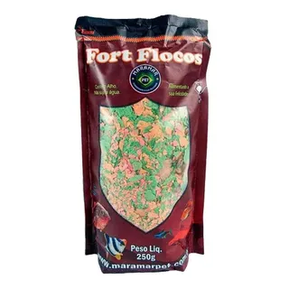 Ração Para Peixe Fort Flocos 250g Maramar Alimento Completo Ração Para Peixe Fort Flocos 250g Maramar Alimento Completo