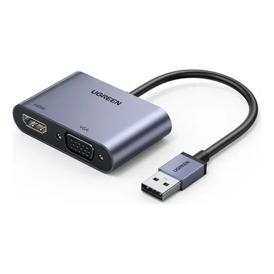 Convertidor De Video Usb-a 3.0 M A Hdmi H/vga H 1080p Máx. A