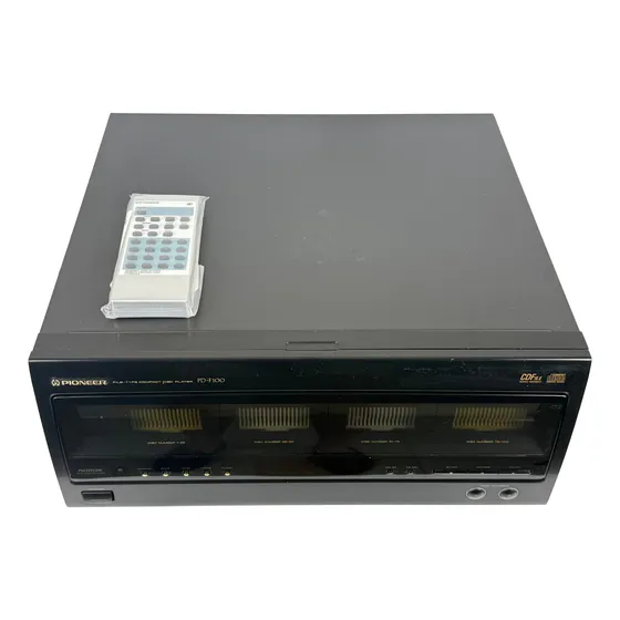 Cd Player Vintage Pioneer Pd-f100 Disqueteira 100 Cds