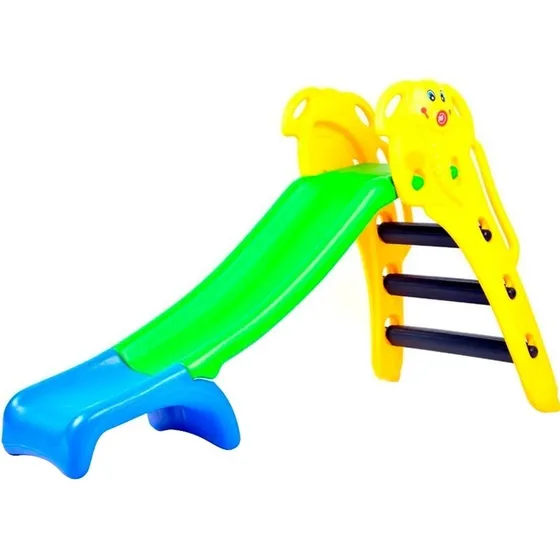 Tobogan Plástico Infantil Elefantito Rodacross TO02 Color Amarillo-Verde-Azul