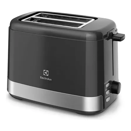 Torradeira Elétrica Ets 10 Efficient Com 8 Níveis De Tostagem Inox Preto Electrolux 127v