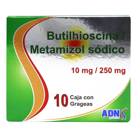 Butilhioscina/metamizol Sódico Caja C/10 Grageas 10mg/250mg