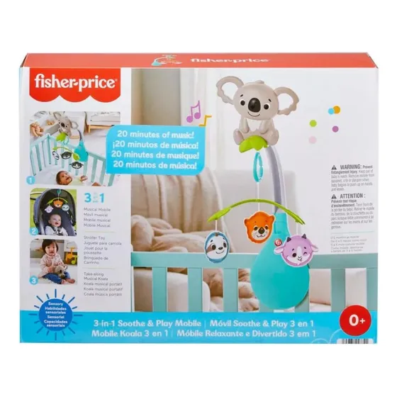 Móbile Relaxante E Divertido 3 Em 1 - Fisher Price Hgb90