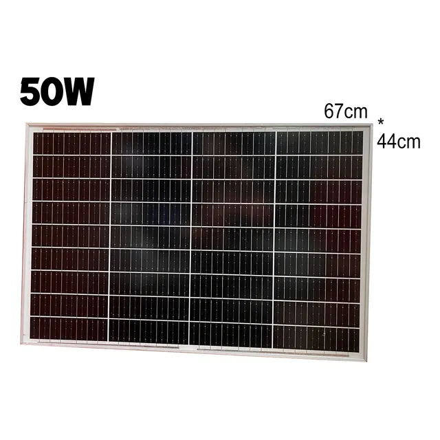 Panel Pantalla Solar 18v 50w Monocristalino