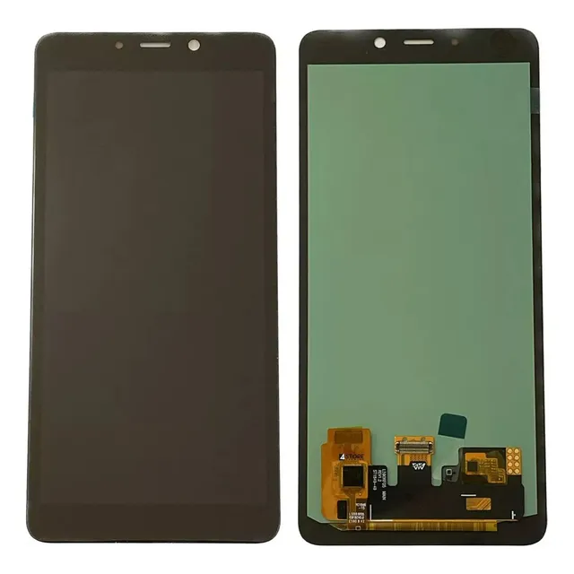 Tela Frontal Lcd Para A9 2018 Sm-a920 Original Oled + Cola